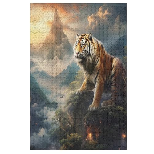 Puzzles Für Erwachsene Tiger,1000-teilige Puzzle Für Kinder Ab 12 Jahren, Holzpuzzles Für Die Heimdekoration, 78×53cm Puzzles Für Erwachsene Tiger,1000-teilige Puzzle Für Kinder Ab 12 Jahren, Holzpuzzles Für Die Heimdekoration, 78×53cm von LCWWW