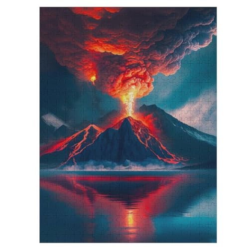 Puzzles Für Erwachsene Vulkan, 500 Teile, Puzzle Aus Holz Für Erwachsene Und Kinder Ab 12 Jahren, Lernspielzeug 55×41cm Puzzles Für Erwachsene Vulkan, 500 Teile, Puzzle Aus Holz Für Erwachsene Und Kinder Ab 12 Jahren, Lernspielzeug 55×41cm von LCWWW