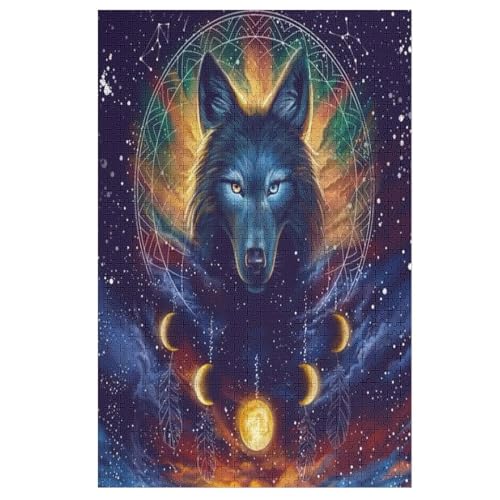 Puzzles Für Erwachsene Wolf,1000-teilige Puzzle Für Kinder Ab 12 Jahren, Holzpuzzles Für Die Heimdekoration, 78×53cm Puzzles Für Erwachsene Wolf,1000-teilige Puzzle Für Kinder Ab 12 Jahren, Holzpuzzles Für Die Heimdekoration, 78×53cm von LCWWW