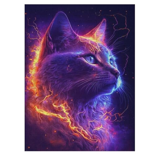 Puzzles Für Erwachsene: Katze, 500-teiliges Holzpuzzle Für Erwachsene Und Kinder Ab 12 Jahren. Tolles Geschenk Für Erwachsene 55×41cm Puzzles Für Erwachsene: Katze, 500-teiliges Holzpuzzle Für Erwachsene Und Kinder Ab 12 Jahren. Tolles Geschenk Für Erwachsene 55×41cm von LCWWW
