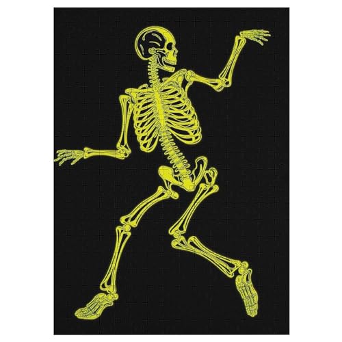 Puzzles Für Erwachsene: Totenkopf, 300-teiliges Holzpuzzle Für Erwachsene Und Kinder Ab 12 Jahren. Tolles Geschenk Für Erwachsene 42×30cm von LCWWW