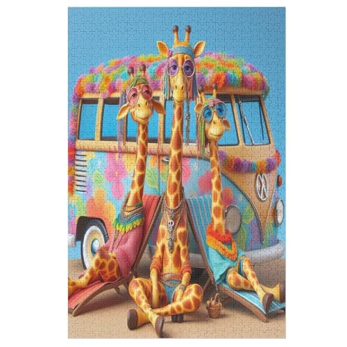 Puzzles Giraffe, 1000 Teile, Puzzle Aus Holz Für Erwachsene Und Kinder Ab 12 Jahren, Lernspielzeug 78×53cm Puzzles Giraffe, 1000 Teile, Puzzle Aus Holz Für Erwachsene Und Kinder Ab 12 Jahren, Lernspielzeug 78×53cm von LCWWW