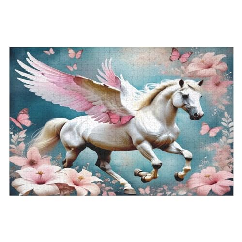 Puzzles Horse, 1000 Teile, Puzzle Aus Holz Für Erwachsene Und Kinder Ab 12 Jahren, Lernspielzeug （75×50cm） von LCWWW