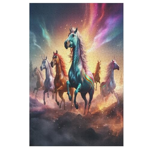 Puzzles Horse, 1000 Teile, Puzzle Aus Holz Für Erwachsene Und Kinder Ab 12 Jahren, Lernspielzeug 78×53cm Puzzles Horse, 1000 Teile, Puzzle Aus Holz Für Erwachsene Und Kinder Ab 12 Jahren, Lernspielzeug 78×53cm von LCWWW