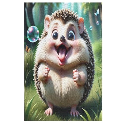 Puzzles Igel, 1000 Teile, Puzzle Aus Holz Für Erwachsene Und Kinder Ab 12 Jahren, Lernspielzeug 78×53cm Puzzles Igel, 1000 Teile, Puzzle Aus Holz Für Erwachsene Und Kinder Ab 12 Jahren, Lernspielzeug 78×53cm von LCWWW
