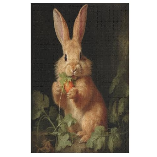 Puzzles Kaninchen, 1000 Teile, Puzzle Aus Holz Für Erwachsene Und Kinder Ab 12 Jahren, Lernspielzeug 78×53cm Puzzles Kaninchen, 1000 Teile, Puzzle Aus Holz Für Erwachsene Und Kinder Ab 12 Jahren, Lernspielzeug 78×53cm von LCWWW