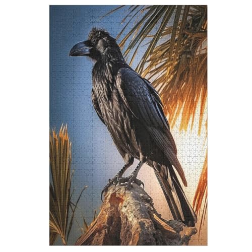 Puzzles Krähe, 1000 Teile, Puzzle Aus Holz Für Erwachsene Und Kinder Ab 12 Jahren, Lernspielzeug 78×53cm Puzzles Krähe, 1000 Teile, Puzzle Aus Holz Für Erwachsene Und Kinder Ab 12 Jahren, Lernspielzeug 78×53cm von LCWWW