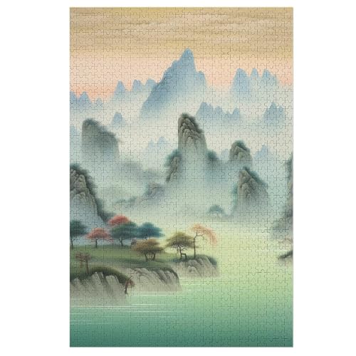 Puzzles Landschaft, 1000 Teile, Puzzle Aus Holz Für Erwachsene Und Kinder Ab 12 Jahren, Lernspielzeug 78×53cm Puzzles Landschaft, 1000 Teile, Puzzle Aus Holz Für Erwachsene Und Kinder Ab 12 Jahren, Lernspielzeug 78×53cm von LCWWW