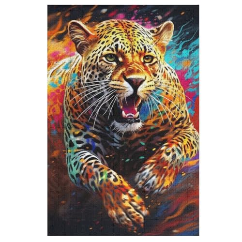 Puzzles Leopard, 1000 Teile, Puzzle Aus Holz Für Erwachsene Und Kinder Ab 12 Jahren, Lernspielzeug 78×53cm Puzzles Leopard, 1000 Teile, Puzzle Aus Holz Für Erwachsene Und Kinder Ab 12 Jahren, Lernspielzeug 78×53cm von LCWWW