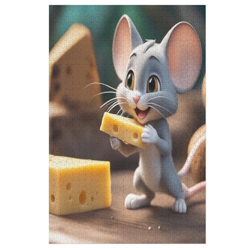 Puzzles Maus, 1000 Teile, Puzzle Aus Holz Für Erwachsene Und Kinder Ab 12 Jahren, Lernspielzeug 78×53cm Puzzles Maus, 1000 Teile, Puzzle Aus Holz Für Erwachsene Und Kinder Ab 12 Jahren, Lernspielzeug 78×53cm von LCWWW