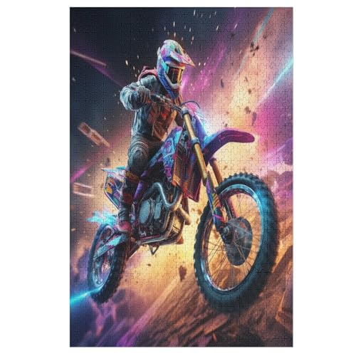 Puzzles Motocross, 1000 Teile, Puzzle Aus Holz Für Erwachsene Und Kinder Ab 12 Jahren, Lernspielzeug 78×53cm Puzzles Motocross, 1000 Teile, Puzzle Aus Holz Für Erwachsene Und Kinder Ab 12 Jahren, Lernspielzeug 78×53cm von LCWWW