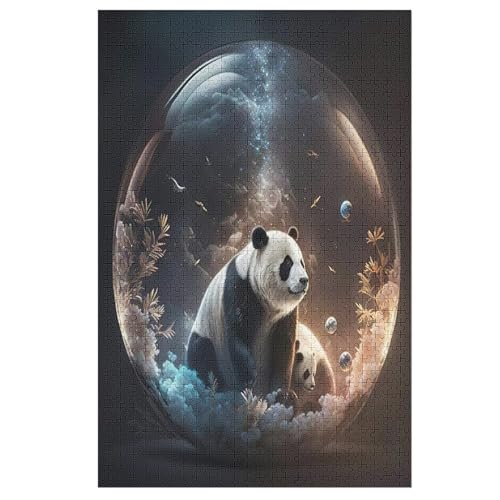 Puzzles Panda, 1000 Teile, Puzzle Aus Holz Für Erwachsene Und Kinder Ab 12 Jahren, Lernspielzeug 78×53cm Puzzles Panda, 1000 Teile, Puzzle Aus Holz Für Erwachsene Und Kinder Ab 12 Jahren, Lernspielzeug 78×53cm von LCWWW