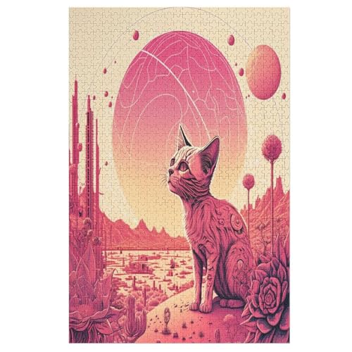 Puzzles Psychedelisch Art, 1000 Teile, Puzzle Aus Holz Für Erwachsene Und Kinder Ab 12 Jahren, Lernspielzeug 78×53cm Puzzles Psychedelisch Art, 1000 Teile, Puzzle Aus Holz Für Erwachsene Und Kinder Ab 12 Jahren, Lernspielzeug 78×53cm von LCWWW