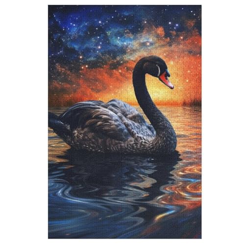 Puzzles Schwan, 1000 Teile, Puzzle Aus Holz Für Erwachsene Und Kinder Ab 12 Jahren, Lernspielzeug 78×53cm Puzzles Schwan, 1000 Teile, Puzzle Aus Holz Für Erwachsene Und Kinder Ab 12 Jahren, Lernspielzeug 78×53cm von LCWWW
