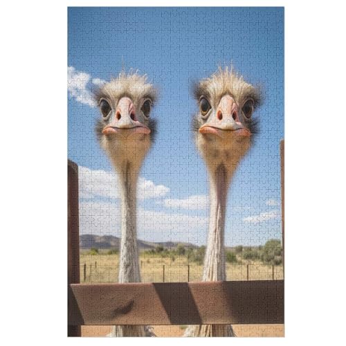 Puzzles Strauß, 1000 Teile, Puzzle Aus Holz Für Erwachsene Und Kinder Ab 12 Jahren, Lernspielzeug 78×53cm Puzzles Strauß, 1000 Teile, Puzzle Aus Holz Für Erwachsene Und Kinder Ab 12 Jahren, Lernspielzeug 78×53cm von LCWWW
