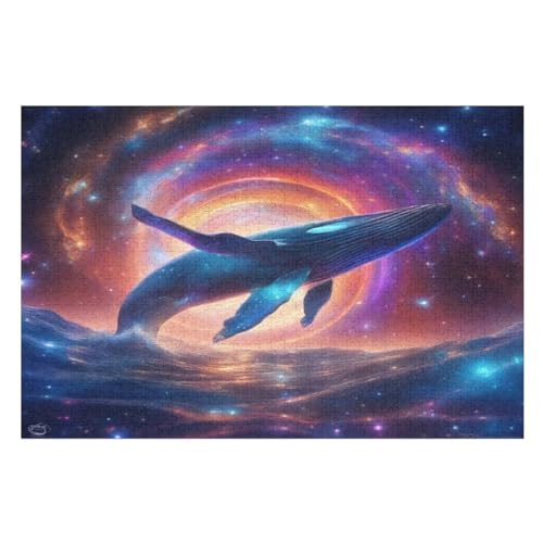 Puzzles Wal, 1000 Teile, Puzzle Aus Holz Für Erwachsene Und Kinder Ab 12 Jahren, Lernspielzeug （75×50cm） von LCWWW