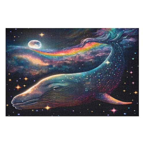 Regenbogengeist Puzzle 1000 Teile, Holzpuzzle Herausforderndes Geschicklichkeitsspiel Für Die Ganze Familie, Kinder Erwachsenenpuzzle Ab 12 Jahren （75×50cm） von LCWWW