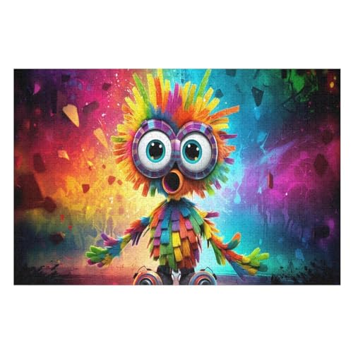 Roboterer 1000 Teile Puzzles, Wood Craft, Hochwertiges Modernes Puzzle, DIY, Für Erwachsene Und Kinder Ab 12 Jahren, （75×50cm） von LCWWW