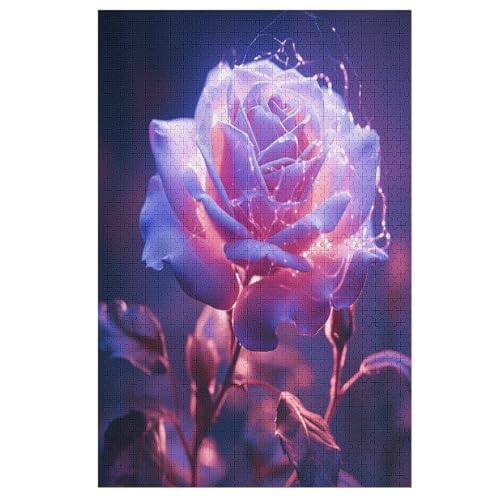 Rose Holzpuzzle 1000 Teile Klassische Puzzles Erwachsene Kinder Puzzle DIY Kit Holzspielzeug Einzigartiges Geschenk 78×53cm Rose Holzpuzzle 1000 Teile Klassische Puzzles Erwachsene Kinder Puzzle DIY Kit Holzspielzeug Einzigartiges Geschenk 78×53cm von LCWWW