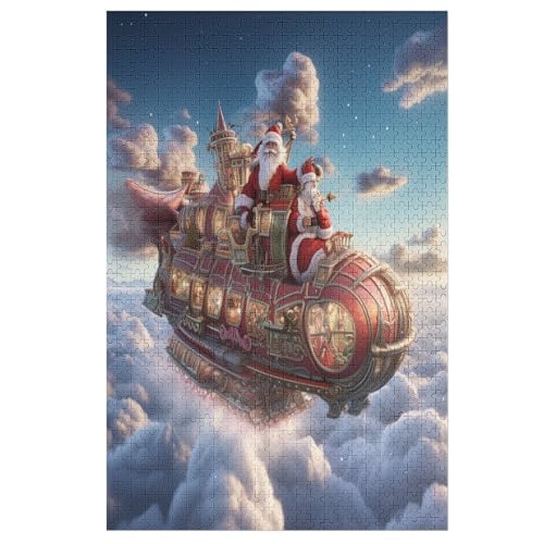 Santa Claus Puzzle 1000 Teile, Holzpuzzle Herausforderndes Geschicklichkeitsspiel Für Die Ganze Familie, Kinder Erwachsenenpuzzle Ab 12 Jahren 78×53cm Santa Claus Puzzle 1000 Teile, Holzpuzzle Herausforderndes Geschicklichkeitsspiel Für Die Ganze Familie, Kinder Erwachsenenpuzzle Ab 12 Jahren 78×53cm von LCWWW