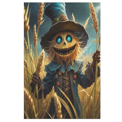 ScareKrähe Holzpuzzle 1000 Teile Klassische Puzzles Erwachsene Kinder Puzzle DIY Kit Holzspielzeug Einzigartiges Geschenk 78×53cm ScareKrähe Holzpuzzle 1000 Teile Klassische Puzzles Erwachsene Kinder Puzzle DIY Kit Holzspielzeug Einzigartiges Geschenk 78×53cm von LCWWW