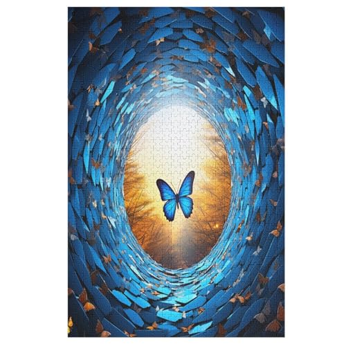 Schmetterling Puzzles 1000 Teile Erwachsener Kniffel Spaß Für Die Ganze Familie, Holzpuzzle Kinder Erwachsene, Impossible Puzzle Schwer 78×53cm Schmetterling Puzzles 1000 Teile Erwachsener Kniffel Spaß Für Die Ganze Familie, Holzpuzzle Kinder Erwachsene, Impossible Puzzle Schwer 78×53cm von LCWWW