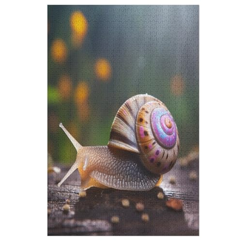 Schnecken 1000 Teile Premium-Puzzles Für Erwachsene Kinder- Holzpuzzles Spaß Und Lernspiele - Perfekte Puzzle-Geschenke 78×53cm Schnecken 1000 Teile Premium-Puzzles Für Erwachsene Kinder- Holzpuzzles Spaß Und Lernspiele - Perfekte Puzzle-Geschenke 78×53cm von LCWWW