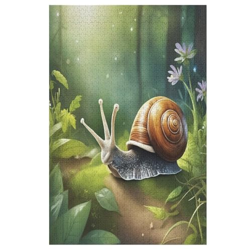 Schnecken Puzzle 1000 Teile, Holzpuzzle Für Erwachsene Kinder, Impossible Puzzles, Geschicklichkeitsspiel Für Die Ganze Familie 78×53cm Schnecken Puzzle 1000 Teile, Holzpuzzle Für Erwachsene Kinder, Impossible Puzzles, Geschicklichkeitsspiel Für Die Ganze Familie 78×53cm von LCWWW