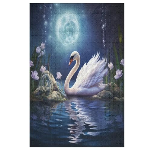 Schwan Puzzle 1000 Teile, Holzpuzzle Für Erwachsene Kinder, Impossible Puzzles, Geschicklichkeitsspiel Für Die Ganze Familie 78×53cm Schwan Puzzle 1000 Teile, Holzpuzzle Für Erwachsene Kinder, Impossible Puzzles, Geschicklichkeitsspiel Für Die Ganze Familie 78×53cm von LCWWW