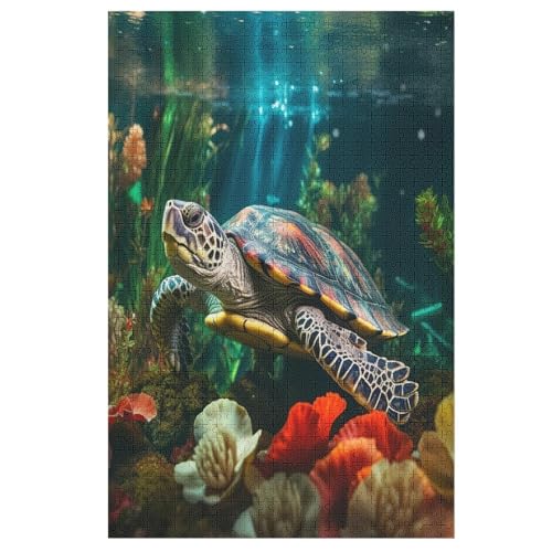Sea Schildkrötes -Puzzle, 1000 Teile,Holzpuzzle Für Erwachsene Kinder, Lustiges Spielzeug, Denkspiel, Bildungsspiel, 78×53cm Sea Schildkrötes -Puzzle, 1000 Teile,Holzpuzzle Für Erwachsene Kinder, Lustiges Spielzeug, Denkspiel, Bildungsspiel, 78×53cm von LCWWW