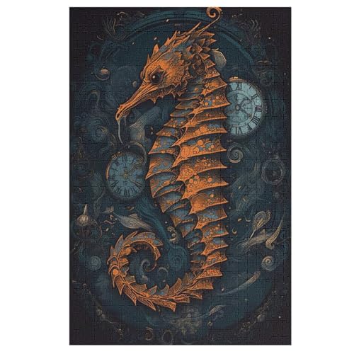 Seahorse-Puzzlespiel Aus Holz, 1000 Puzzleteile, Puzzle Für Teenager Und Erwachsene, Kreatives Spielzeug, Puzzles, 78×53cm Seahorse-Puzzlespiel Aus Holz, 1000 Puzzleteile, Puzzle Für Teenager Und Erwachsene, Kreatives Spielzeug, Puzzles, 78×53cm von LCWWW