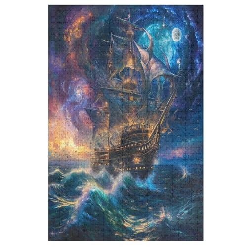 Segelschiff 1000 Teile Puzzles Für Erwachsene Holzpuzzle Familienpuzzlespiel Stressabbau-Puzzle Für Erwachsene Kinder Ab 12 Jahren 78×53cm Segelschiff 1000 Teile Puzzles Für Erwachsene Holzpuzzle Familienpuzzlespiel Stressabbau-Puzzle Für Erwachsene Kinder Ab 12 Jahren 78×53cm von LCWWW