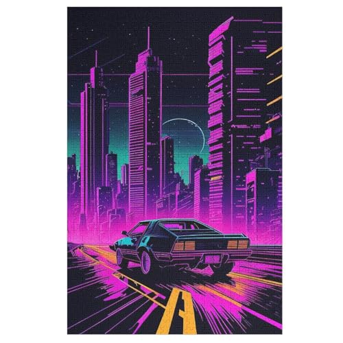 Sportwagen Puzzles 1000 Teile Erwachsener Kniffel Spaß Für Die Ganze Familie, Holzpuzzle Kinder Erwachsene, Impossible Puzzle Schwer 78×53cm von LCWWW
