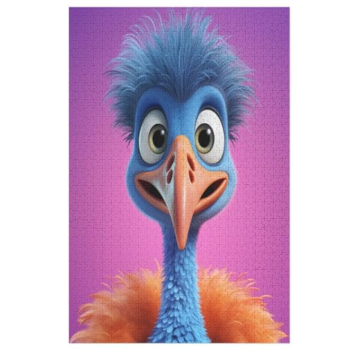 Strauß -Puzzle, 1000 Teile,Holzpuzzle Für Erwachsene Kinder, Lustiges Spielzeug, Denkspiel, Bildungsspiel, 78×53cm Strauß -Puzzle, 1000 Teile,Holzpuzzle Für Erwachsene Kinder, Lustiges Spielzeug, Denkspiel, Bildungsspiel, 78×53cm von LCWWW