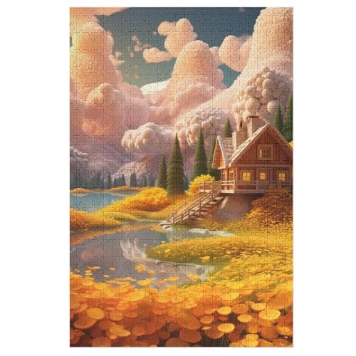Süß Landschaft Puzzles 1000 Teile Erwachsener Kniffel Spaß Für Die Ganze Familie, Holzpuzzle Kinder Erwachsene, Impossible Puzzle Schwer 78×53cm Süß Landschaft Puzzles 1000 Teile Erwachsener Kniffel Spaß Für Die Ganze Familie, Holzpuzzle Kinder Erwachsene, Impossible Puzzle Schwer 78×53cm von LCWWW
