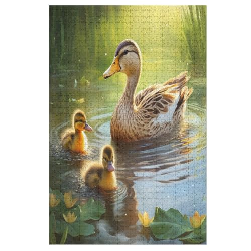 Süße Ente -Puzzle, 1000 Teile,Holzpuzzle Für Erwachsene Kinder, Lustiges Spielzeug, Denkspiel, Bildungsspiel, 78×53cm Süße Ente -Puzzle, 1000 Teile,Holzpuzzle Für Erwachsene Kinder, Lustiges Spielzeug, Denkspiel, Bildungsspiel, 78×53cm von LCWWW