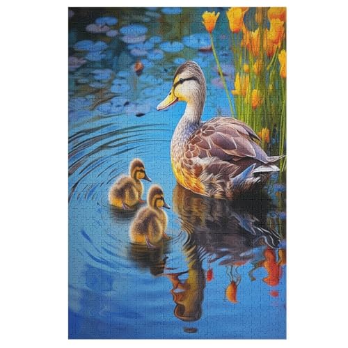 Süße Ente -Puzzle, 1000 Teile,Holzpuzzle Für Erwachsene Kinder, Lustiges Spielzeug, Denkspiel, Bildungsspiel, 78×53cm Süße Ente -Puzzle, 1000 Teile,Holzpuzzle Für Erwachsene Kinder, Lustiges Spielzeug, Denkspiel, Bildungsspiel, 78×53cm von LCWWW