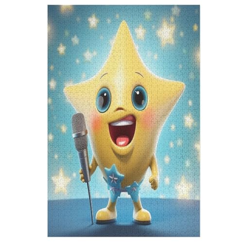 Süße Sterne Puzzles 1000 Teile Erwachsener Kniffel Spaß Für Die Ganze Familie, Holzpuzzle Kinder Erwachsene, Impossible Puzzle Schwer 78×53cm Süße Sterne Puzzles 1000 Teile Erwachsener Kniffel Spaß Für Die Ganze Familie, Holzpuzzle Kinder Erwachsene, Impossible Puzzle Schwer 78×53cm von LCWWW