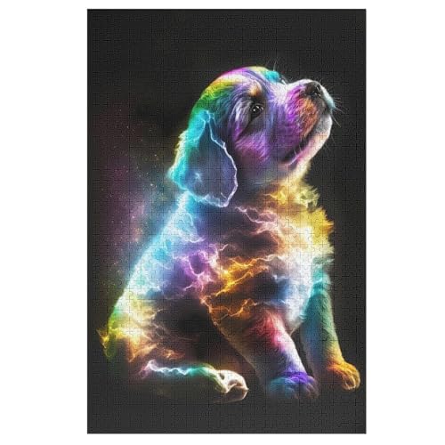Süßer Hund Holzpuzzle 1000 Teile Klassische Puzzles Erwachsene Kinder Puzzle DIY Kit Holzspielzeug Einzigartiges Geschenk 78×53cm Süßer Hund Holzpuzzle 1000 Teile Klassische Puzzles Erwachsene Kinder Puzzle DIY Kit Holzspielzeug Einzigartiges Geschenk 78×53cm von LCWWW
