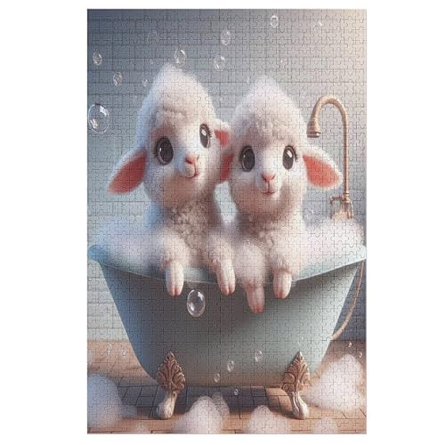 Süßes Schaf 1000 Teile Premium-Puzzles Für Erwachsene Kinder- Holzpuzzles Spaß Und Lernspiele - Perfekte Puzzle-Geschenke 78×53cm Süßes Schaf 1000 Teile Premium-Puzzles Für Erwachsene Kinder- Holzpuzzles Spaß Und Lernspiele - Perfekte Puzzle-Geschenke 78×53cm von LCWWW