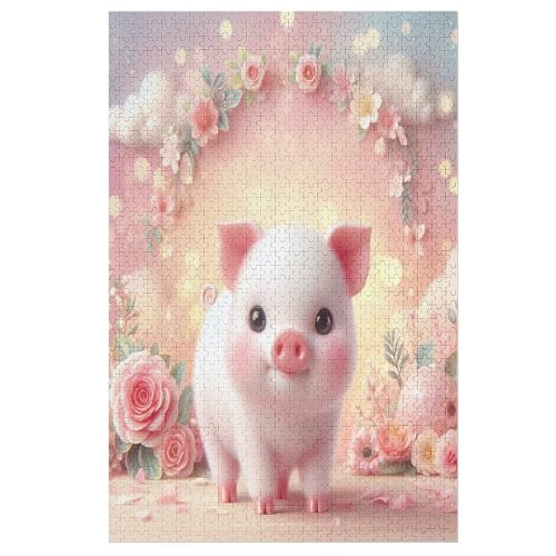 Süßes Schwein Holzpuzzle Für Erwachsene Teenager Stress Abbauen Familien-Puzzlespiel Poster 1000-teiliges Puzzle Kinder Lernspiel 78×53cm Süßes Schwein Holzpuzzle Für Erwachsene Teenager Stress Abbauen Familien-Puzzlespiel Poster 1000-teiliges Puzzle Kinder Lernspiel 78×53cm von LCWWW
