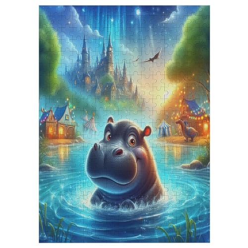 Tierisches NilHorse 300 Teile Puzzles Für Erwachsene Holzpuzzle Familienpuzzlespiel Stressabbau-Puzzle Für Erwachsene Kinder Ab 12 Jahren 42×30cm Tierisches NilHorse 300 Teile Puzzles Für Erwachsene Holzpuzzle Familienpuzzlespiel Stressabbau-Puzzle Für Erwachsene Kinder Ab 12 Jahren 42×30cm von LCWWW