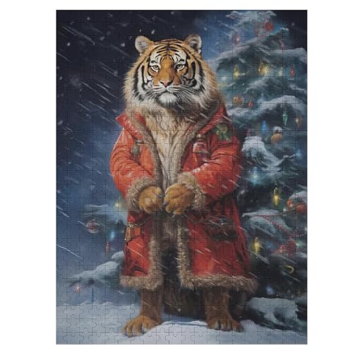 Tiger Holzpuzzle 500 Teile Klassische Puzzles Erwachsene Kinder Puzzle DIY Kit Holzspielzeug Einzigartiges Geschenk 55×41cm Tiger Holzpuzzle 500 Teile Klassische Puzzles Erwachsene Kinder Puzzle DIY Kit Holzspielzeug Einzigartiges Geschenk 55×41cm von LCWWW