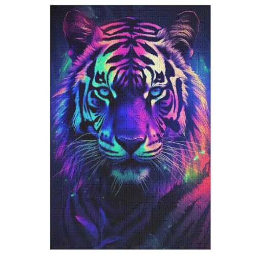 Tiger Puzzle, Puzzles Für Erwachsene Kinder, 1000 Teile Holzpuzzle, Für Jugendliche Herausforderungsspielzeug 78×53cm Tiger Puzzle, Puzzles Für Erwachsene Kinder, 1000 Teile Holzpuzzle, Für Jugendliche Herausforderungsspielzeug 78×53cm von LCWWW