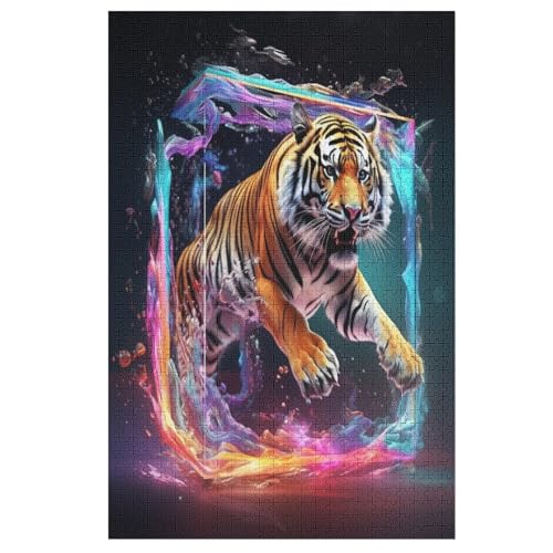 Tiger Puzzles 1000 Teile Erwachsener Kniffel Spaß Für Die Ganze Familie, Holzpuzzle Kinder Erwachsene, Impossible Puzzle Schwer 78×53cm Tiger Puzzles 1000 Teile Erwachsener Kniffel Spaß Für Die Ganze Familie, Holzpuzzle Kinder Erwachsene, Impossible Puzzle Schwer 78×53cm von LCWWW