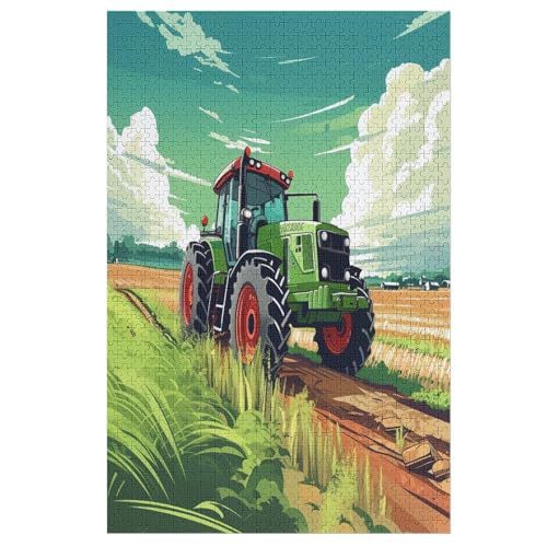Traktor Puzzle 1000 Teile, Holzpuzzle Herausforderndes Geschicklichkeitsspiel Für Die Ganze Familie, Kinder Erwachsenenpuzzle Ab 12 Jahren 78×53cm Traktor Puzzle 1000 Teile, Holzpuzzle Herausforderndes Geschicklichkeitsspiel Für Die Ganze Familie, Kinder Erwachsenenpuzzle Ab 12 Jahren 78×53cm von LCWWW