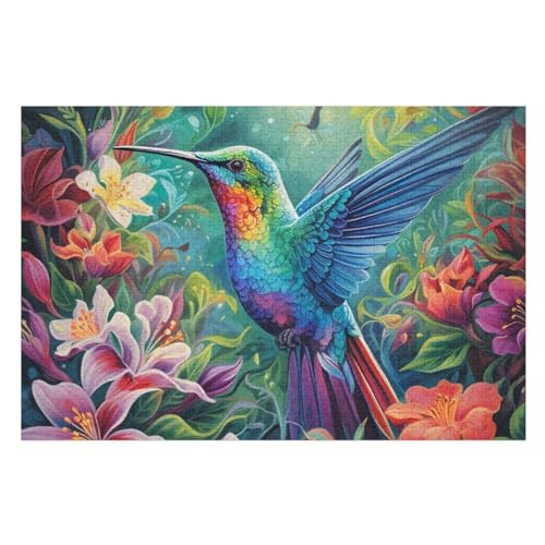 Vogel -Puzzle, 1000 Teile,Holzpuzzle Für Erwachsene Kinder, Lustiges Spielzeug, Denkspiel, Bildungsspiel, （75×50cm） von LCWWW