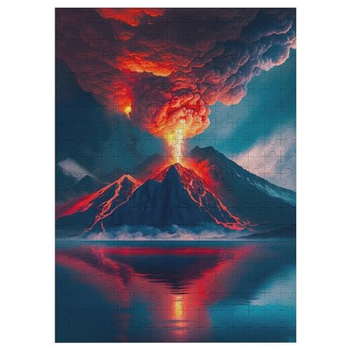 Vulkan 300 Teile Premium-Puzzles Für Erwachsene Kinder- Holzpuzzles Spaß Und Lernspiele - Perfekte Puzzle-Geschenke 42×30cm Vulkan 300 Teile Premium-Puzzles Für Erwachsene Kinder- Holzpuzzles Spaß Und Lernspiele - Perfekte Puzzle-Geschenke 42×30cm von LCWWW