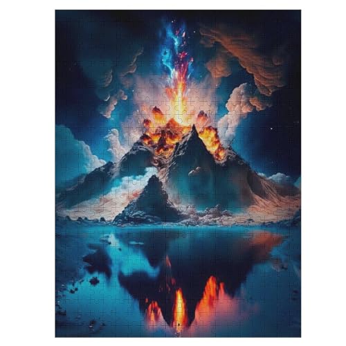 Vulkan 500 Teile Premium-Puzzles Für Erwachsene Kinder- Holzpuzzles Spaß Und Lernspiele - Perfekte Puzzle-Geschenke 55×41cm Vulkan 500 Teile Premium-Puzzles Für Erwachsene Kinder- Holzpuzzles Spaß Und Lernspiele - Perfekte Puzzle-Geschenke 55×41cm von LCWWW