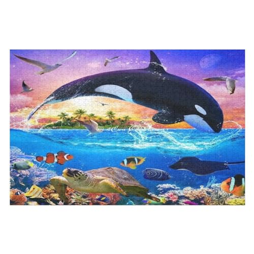 Wal 1000 Teile Puzzles Für Erwachsene,Holzpuzzle - Verringerter Druck Schwieriges Unmögliche Puzzle Für 12+ Kinder （75×50cm） von LCWWW